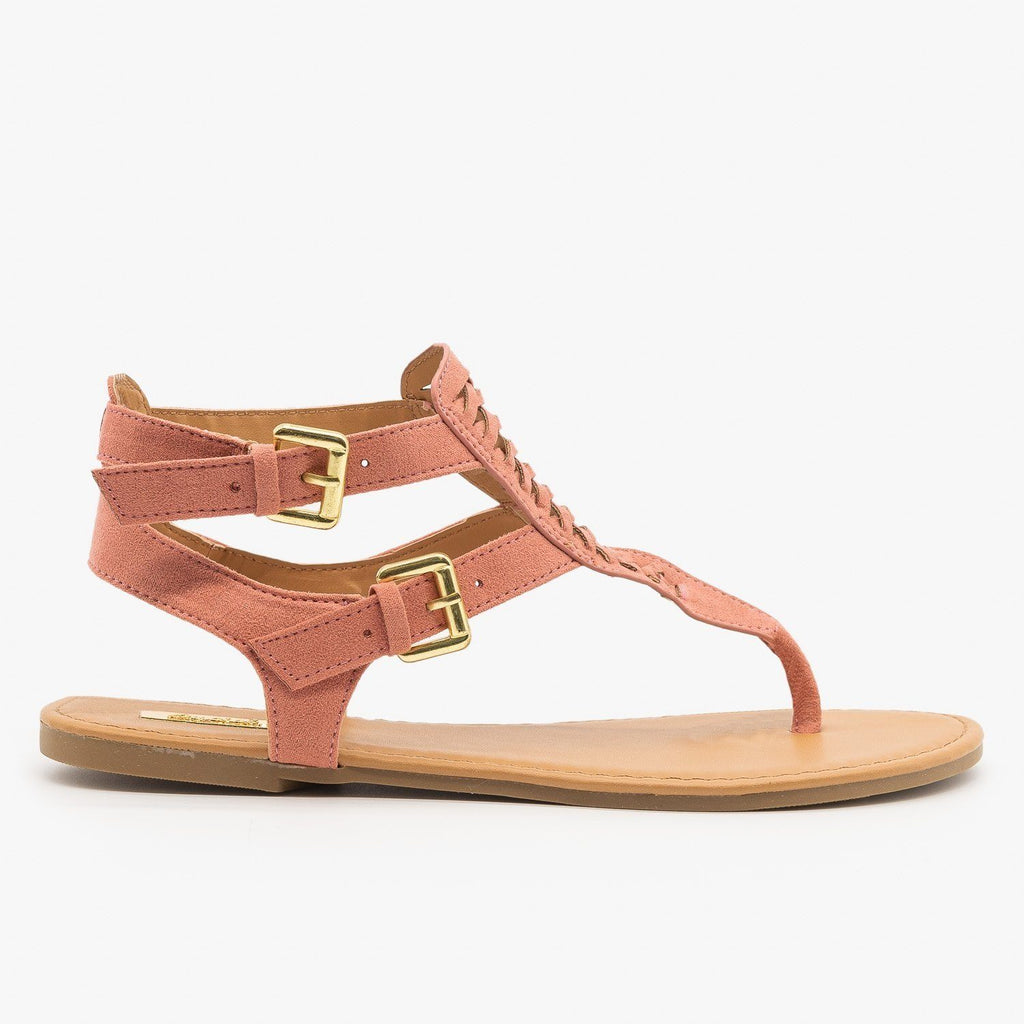 dusty rose sandals