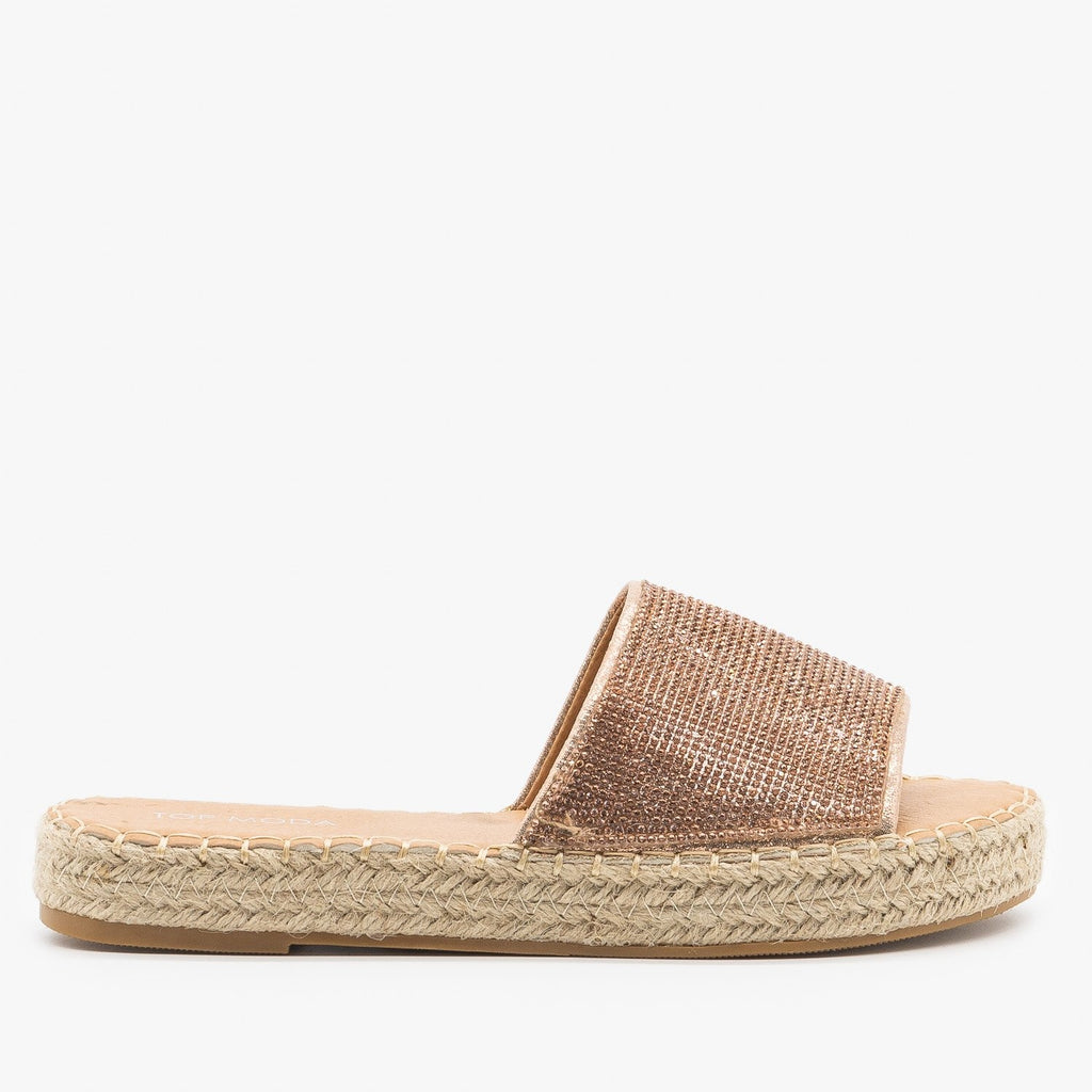 espadrille sandals gold