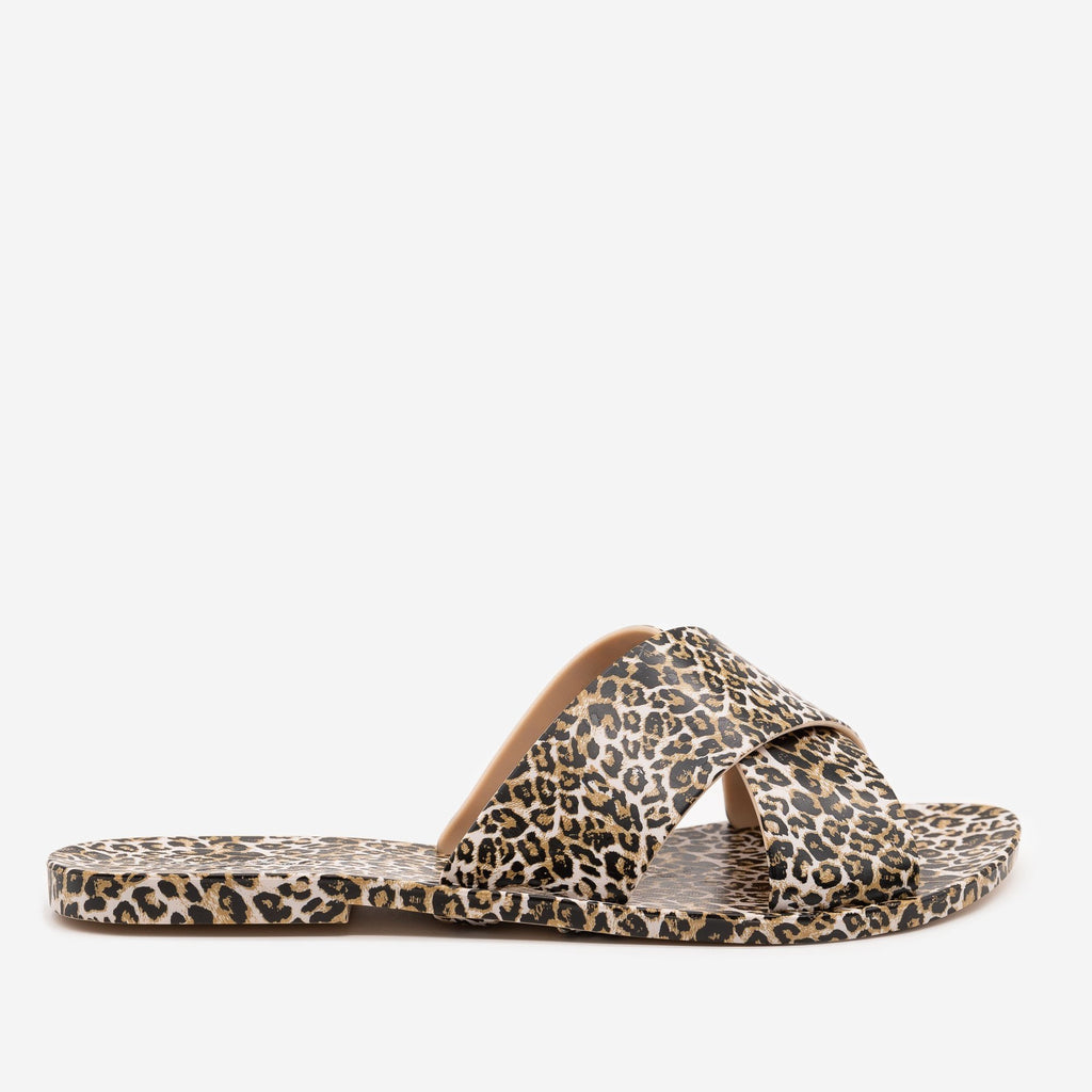 Bold Animal Print Sandals - Qupid Shoes 