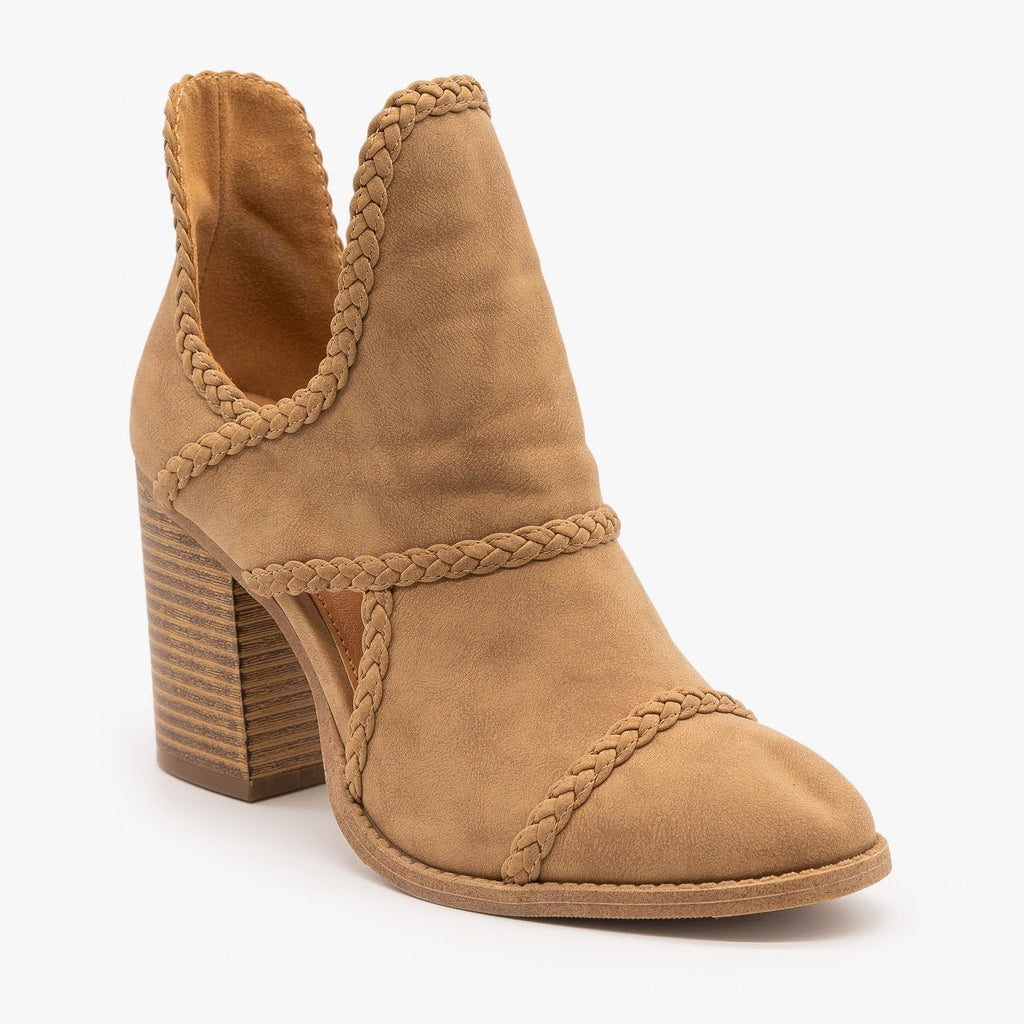 cutout booties