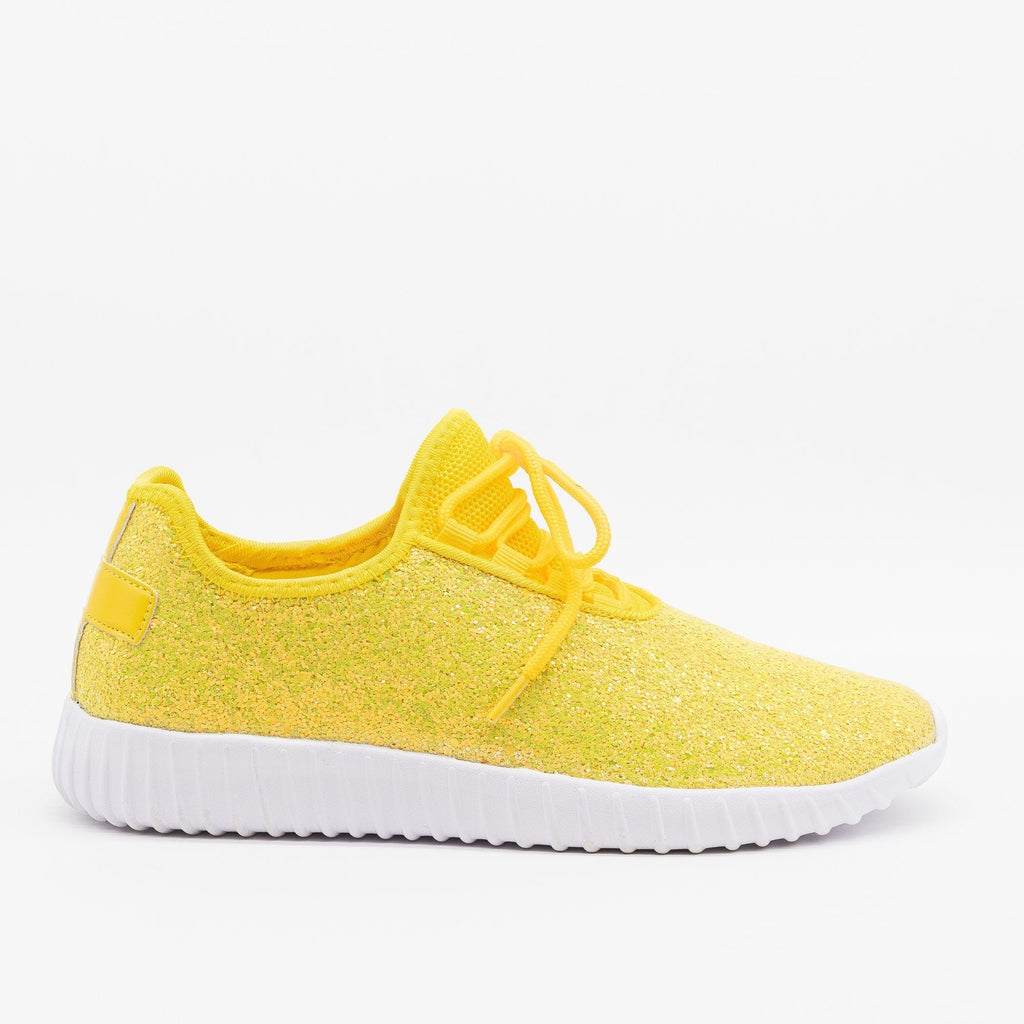 Bright Neon Glitter Sneakers - Forever 