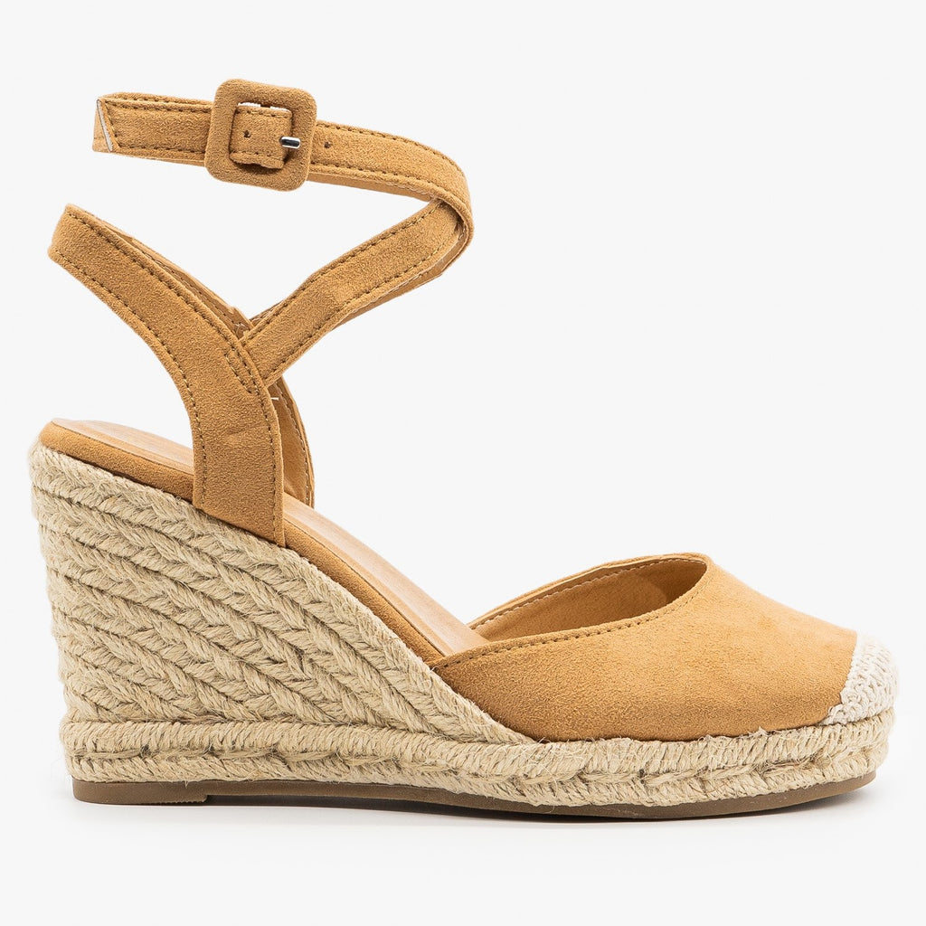 womens tan wedges