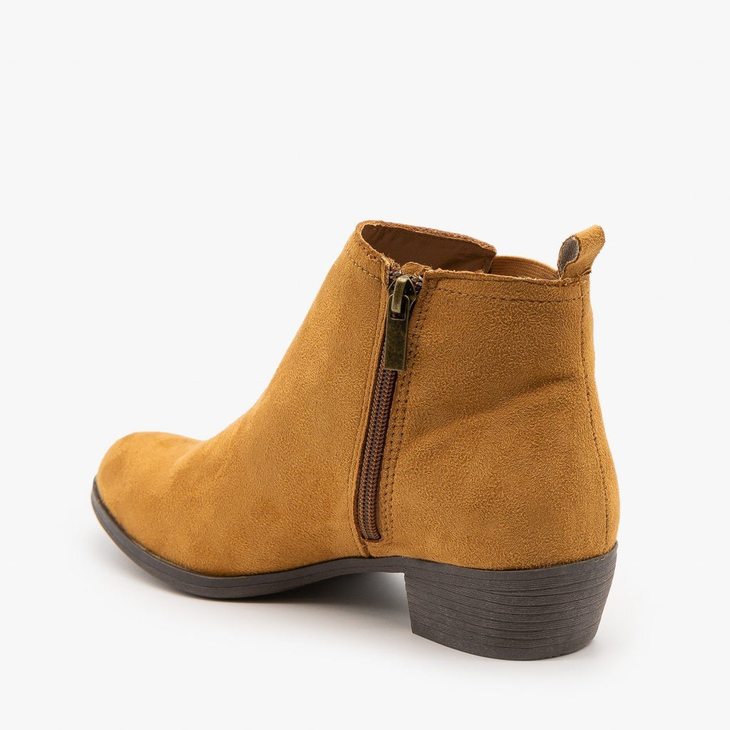 bamboo suede boots