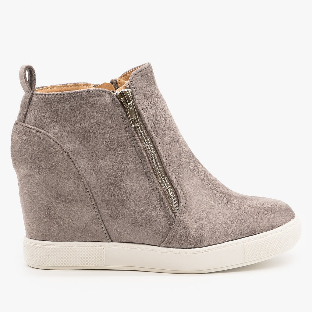 Chic Inner Wedge Sneakers - AMS Shoes 