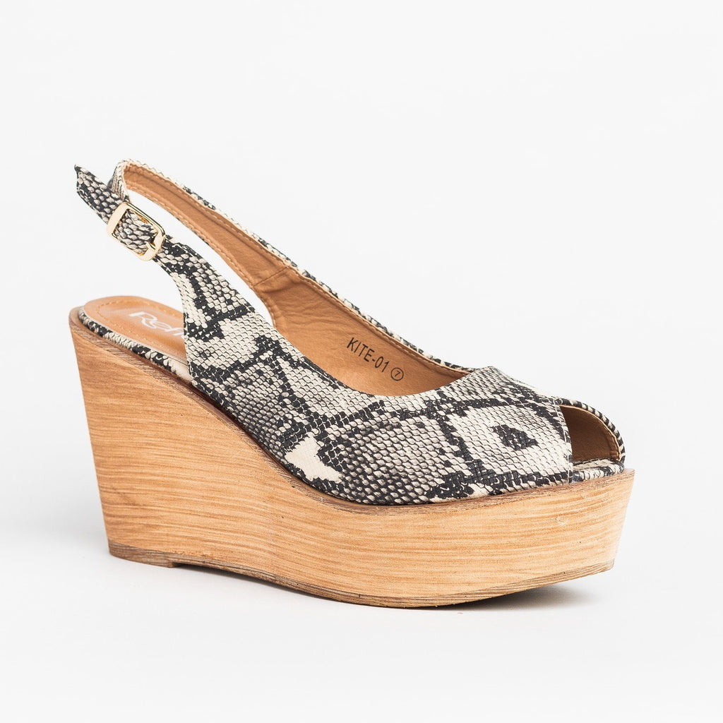 wooden platform wedges