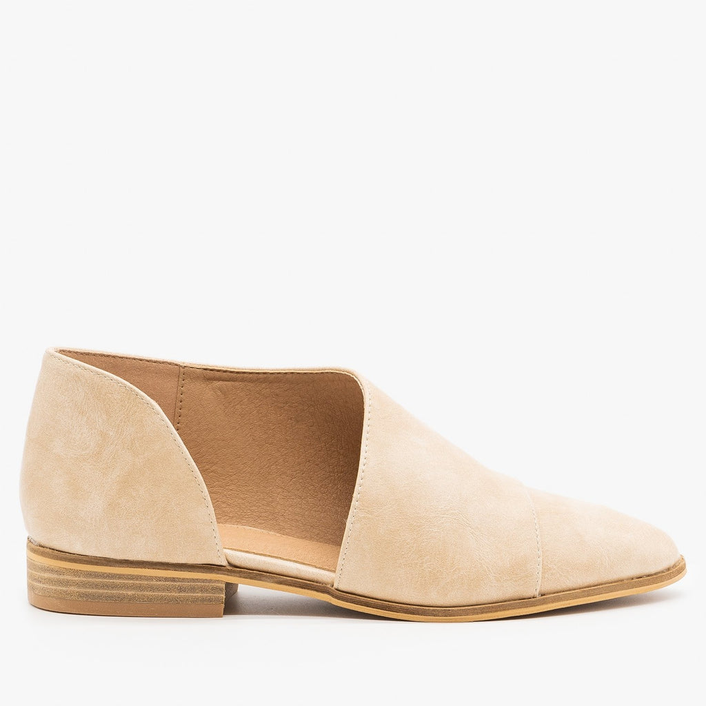 Chic Side Cut Flats- Beast Shoes Carter 