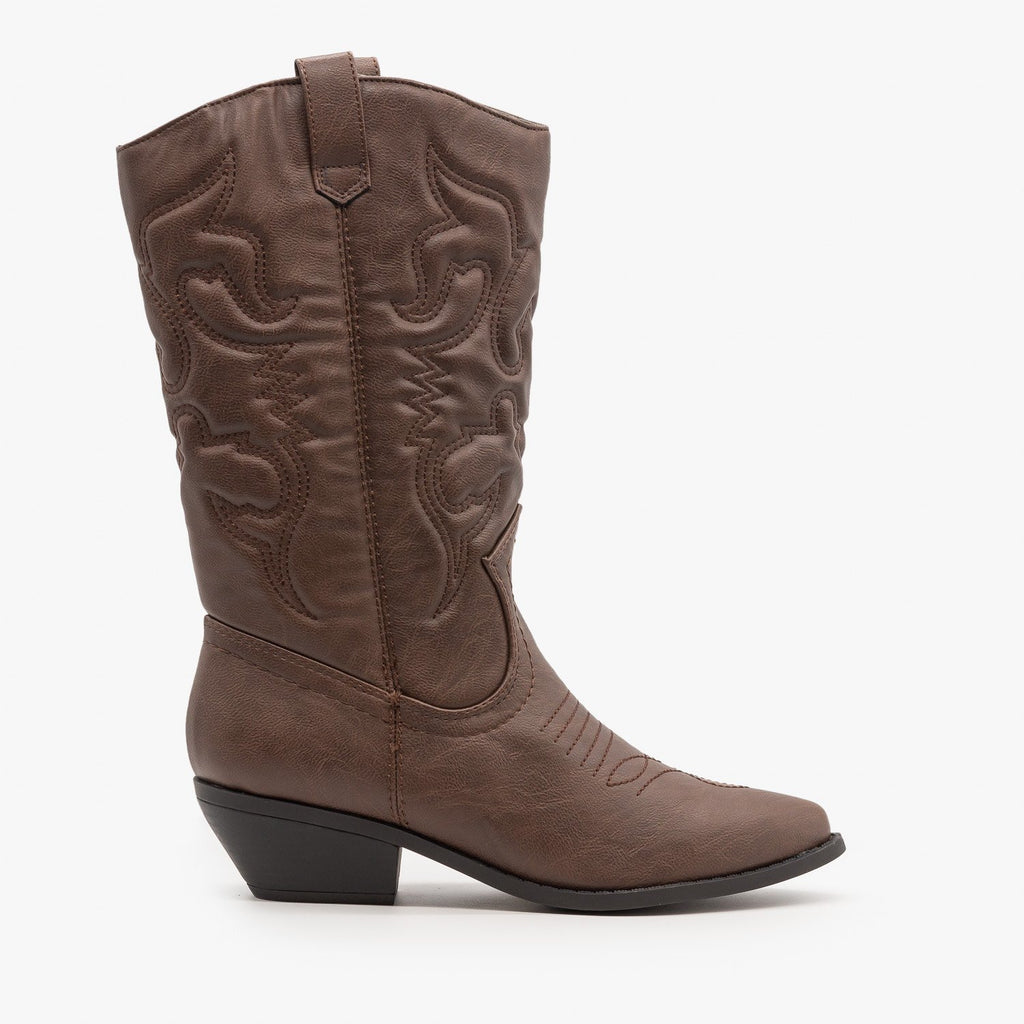 dark cowgirl boots