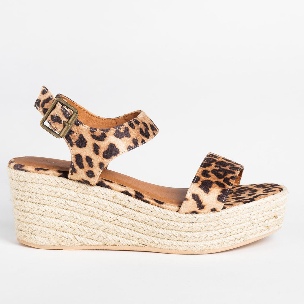 leopard espadrille platform