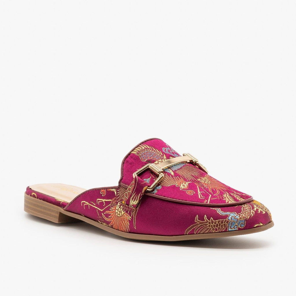 colorful mules shoes