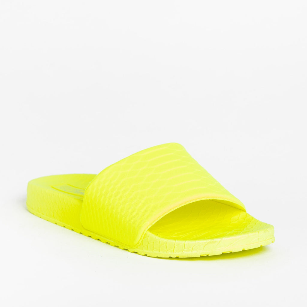 neon slippers