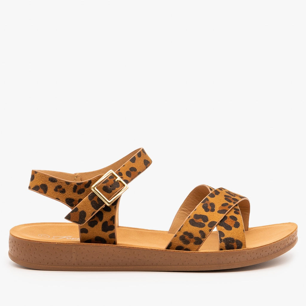 leopard print sandal