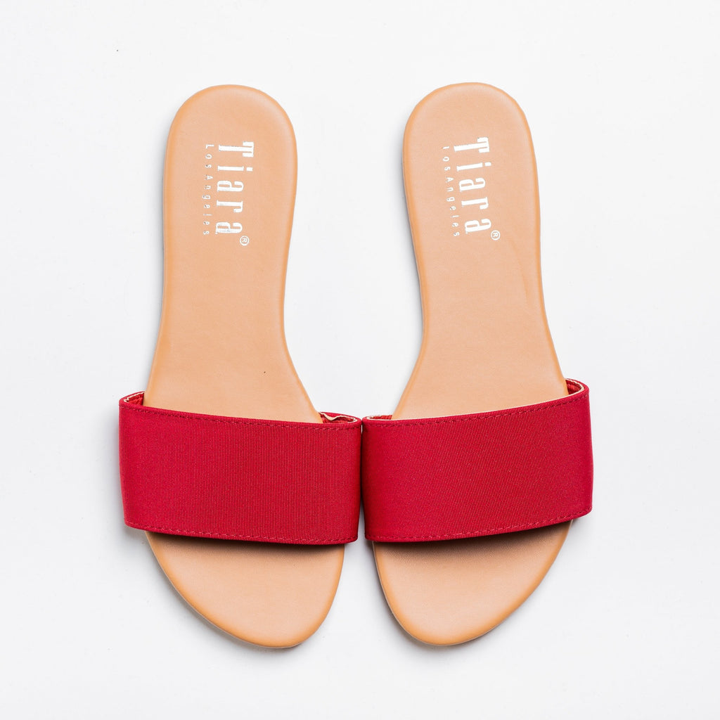 Comfy Thick Strap Slip-On Sandals 