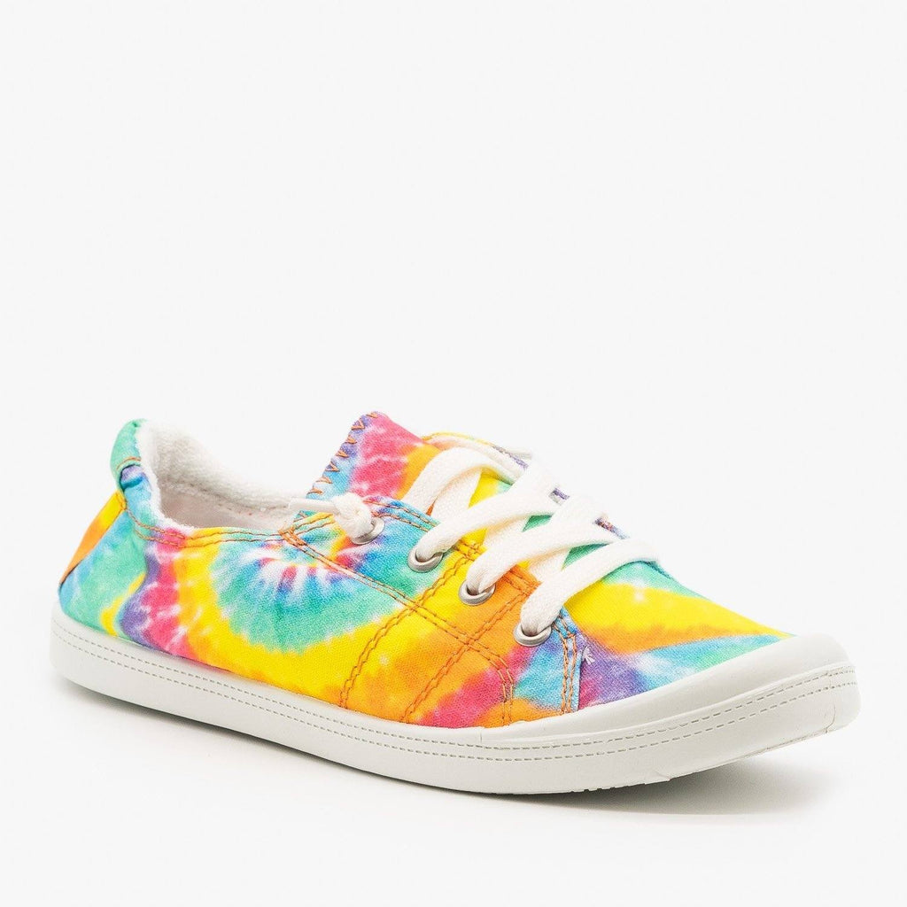 Comfy Tie Dye Sneakers - Forever Shoes 