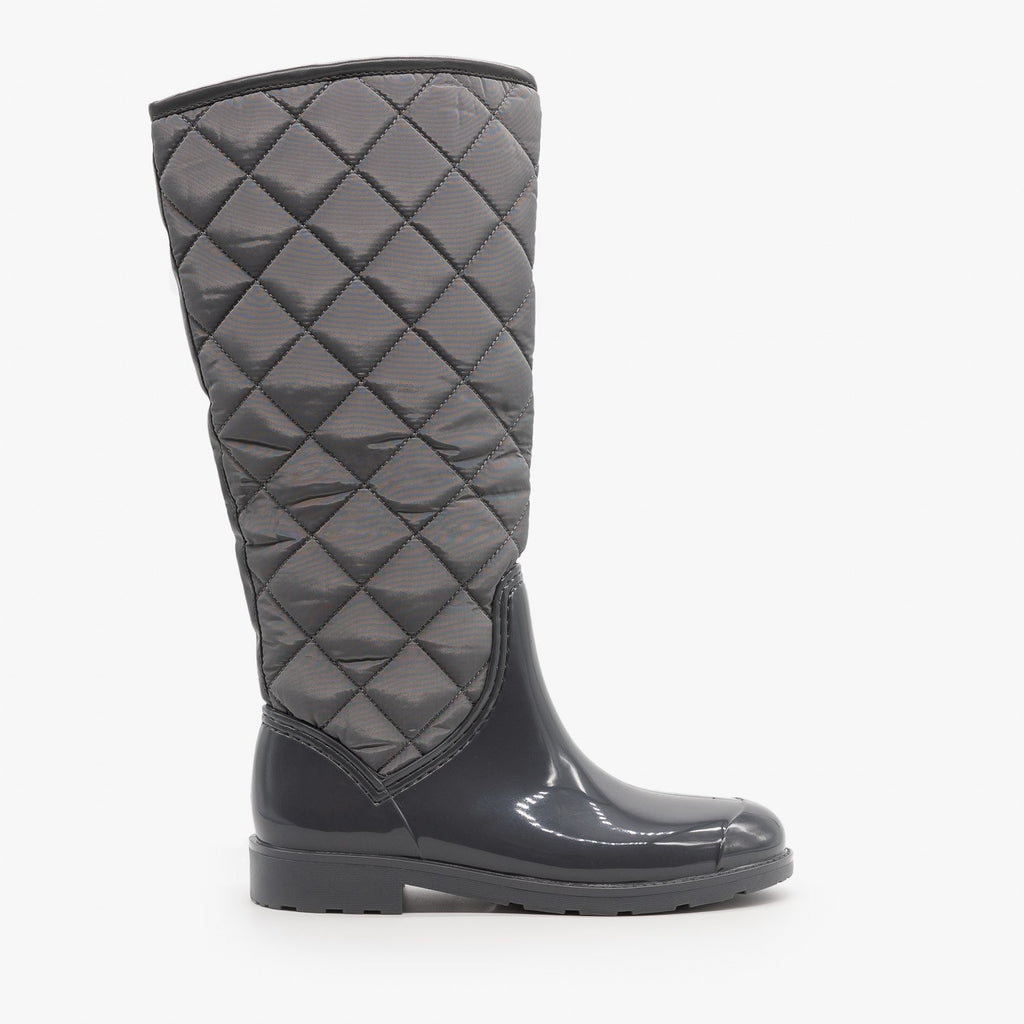 womens gray rain boots