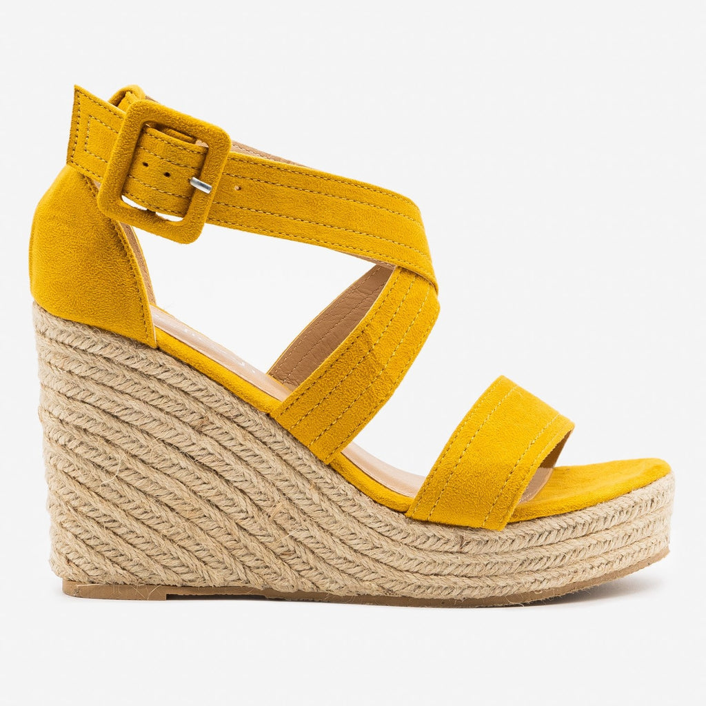 bright yellow wedges