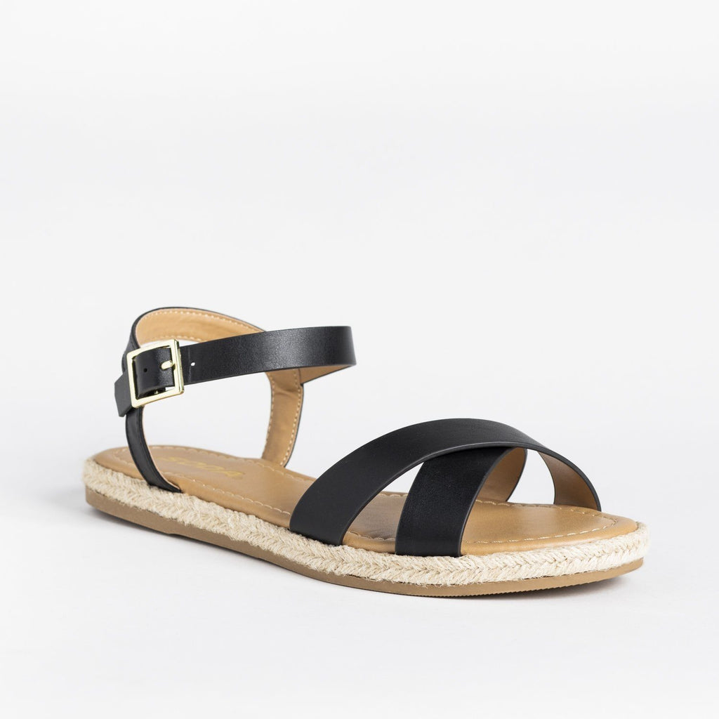 soda criss cross espadrille