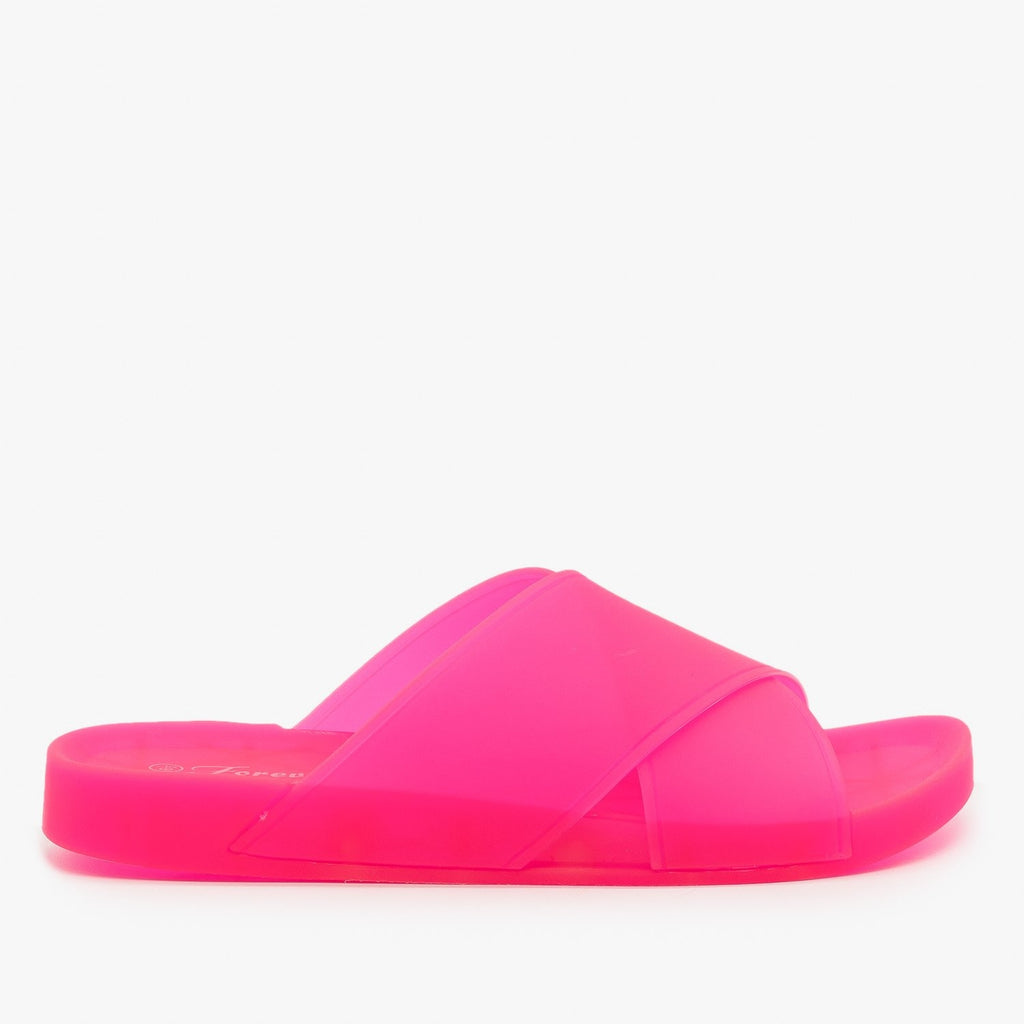jelly slide flip flops