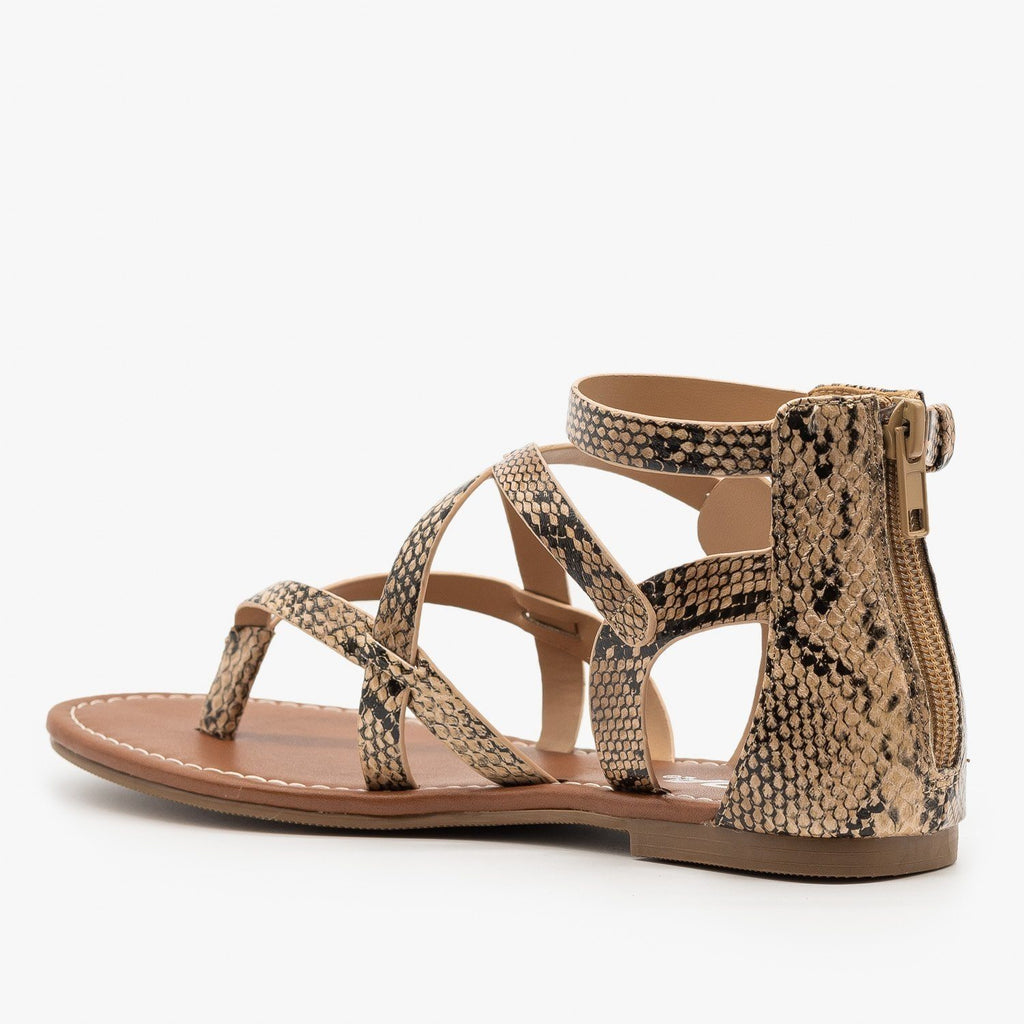 criss cross strappy sandals