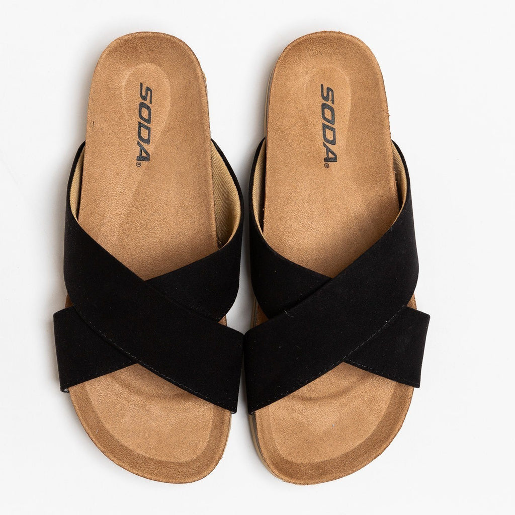 soda criss cross sandals