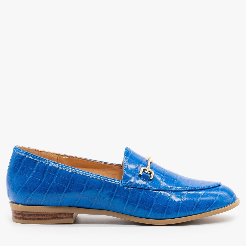 blue loafers for ladies