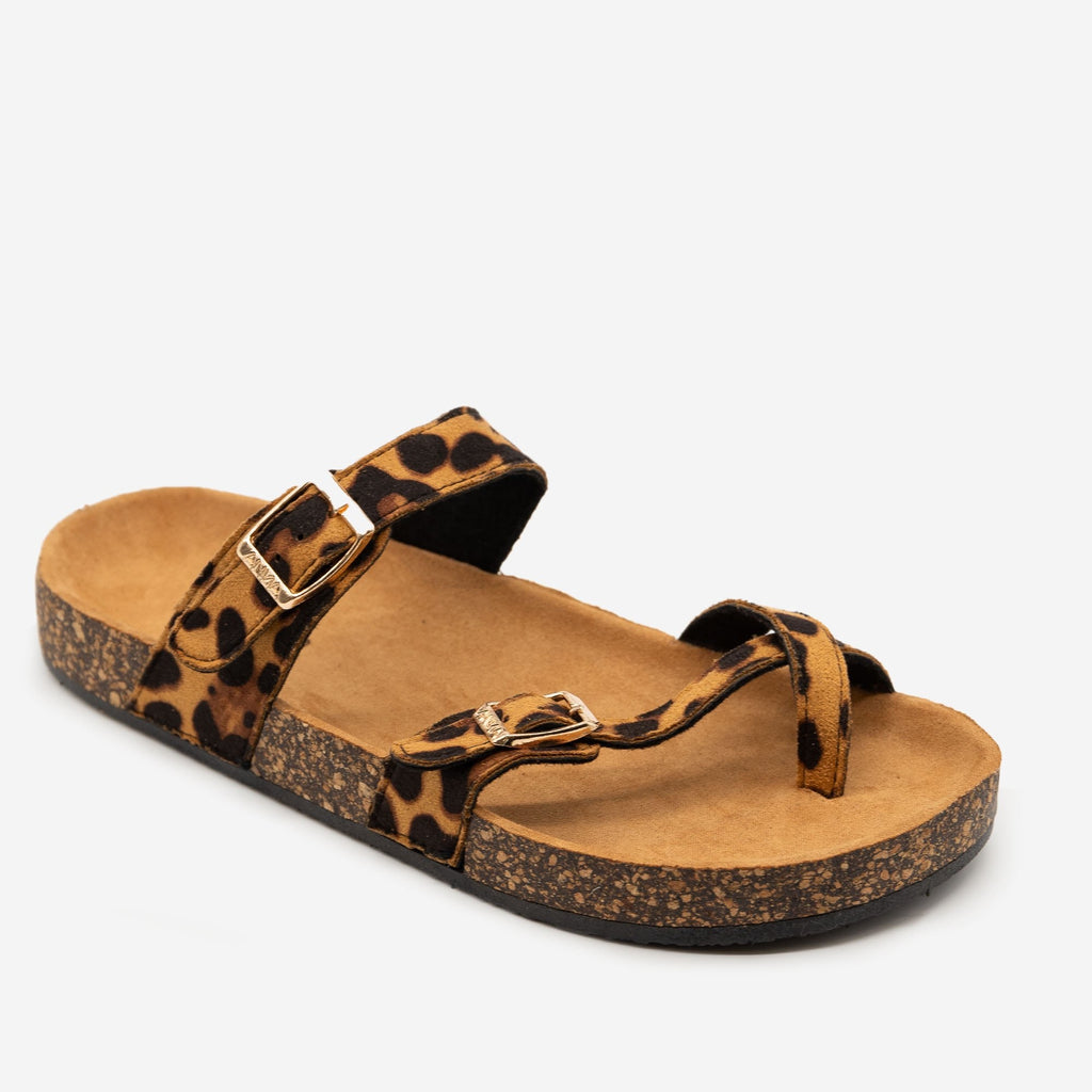 anna leopard sandals