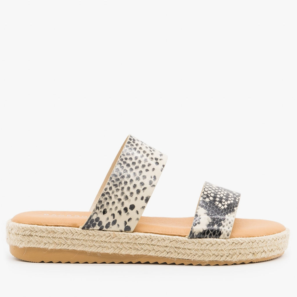 flatform espadrille slides