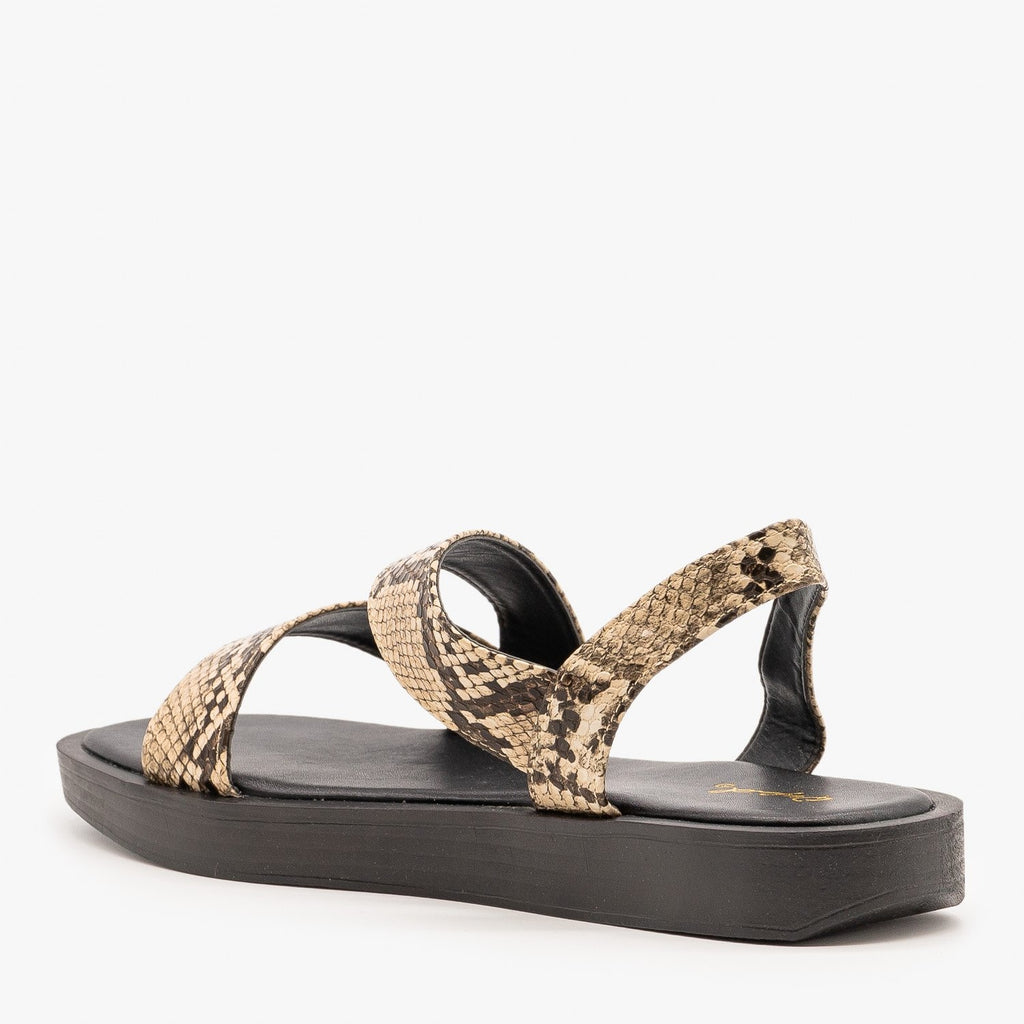 qupid snake sandals