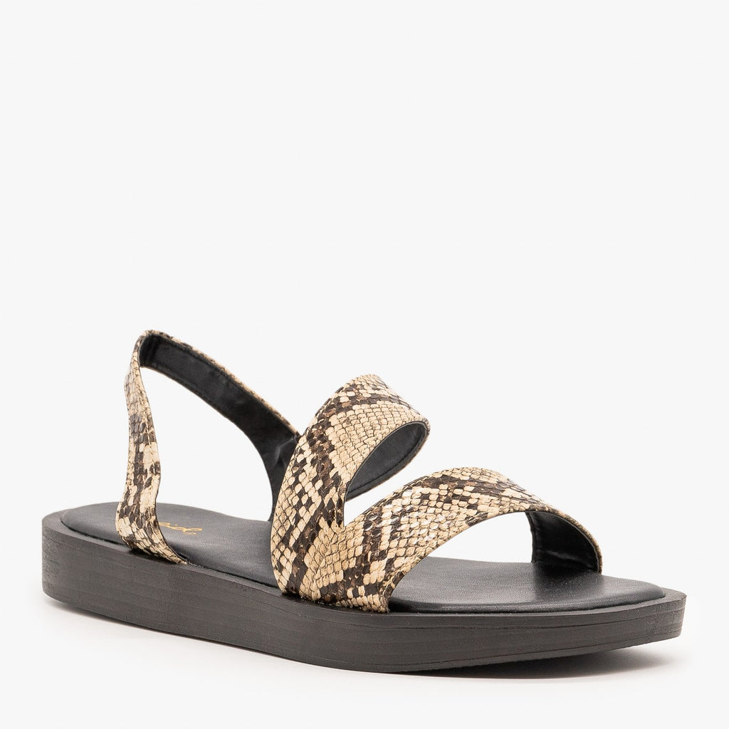 qupid snake sandals