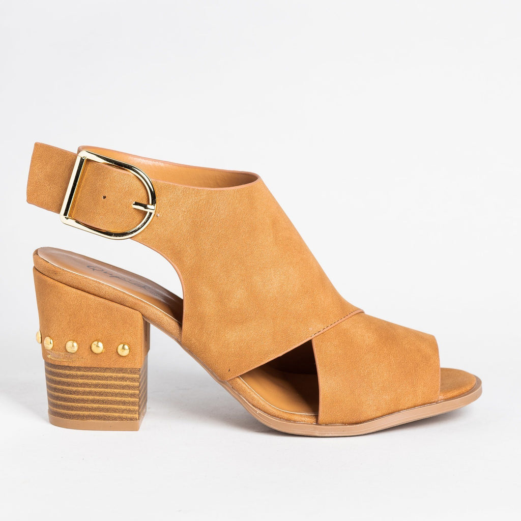 camel peep toe boots