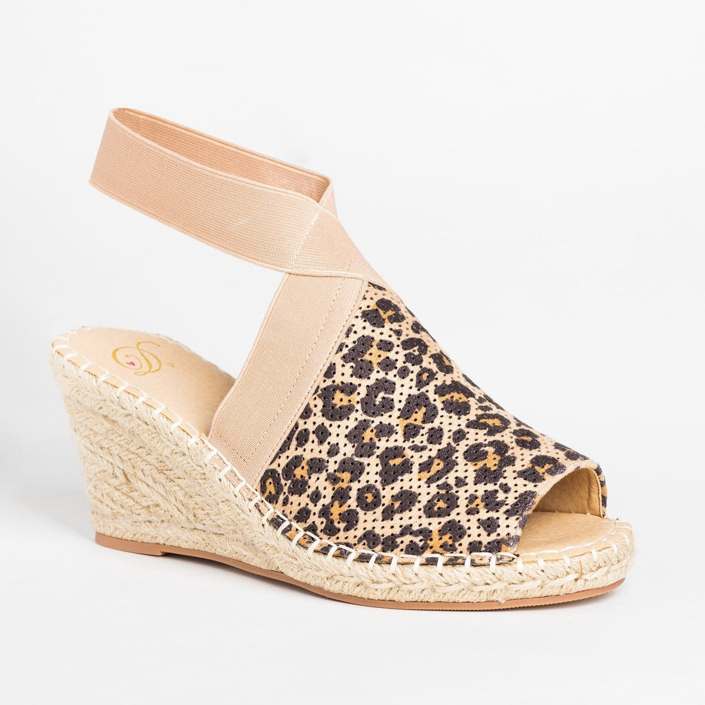 espadrille wedges peep toe