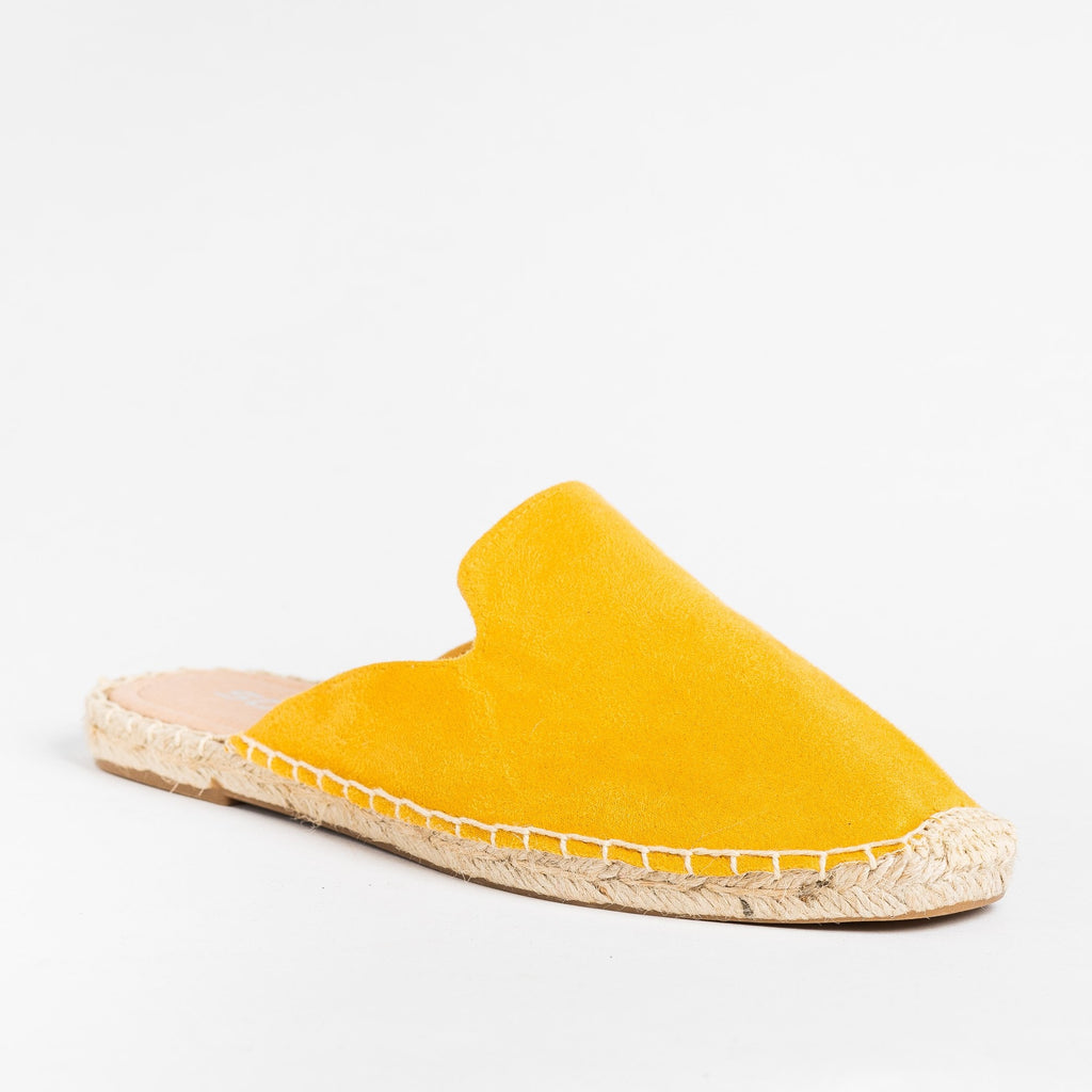 mustard colored flats