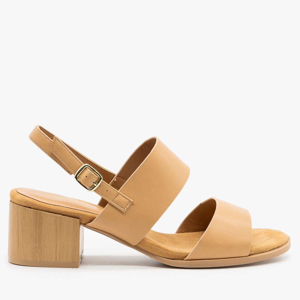 qupid block heel sandals