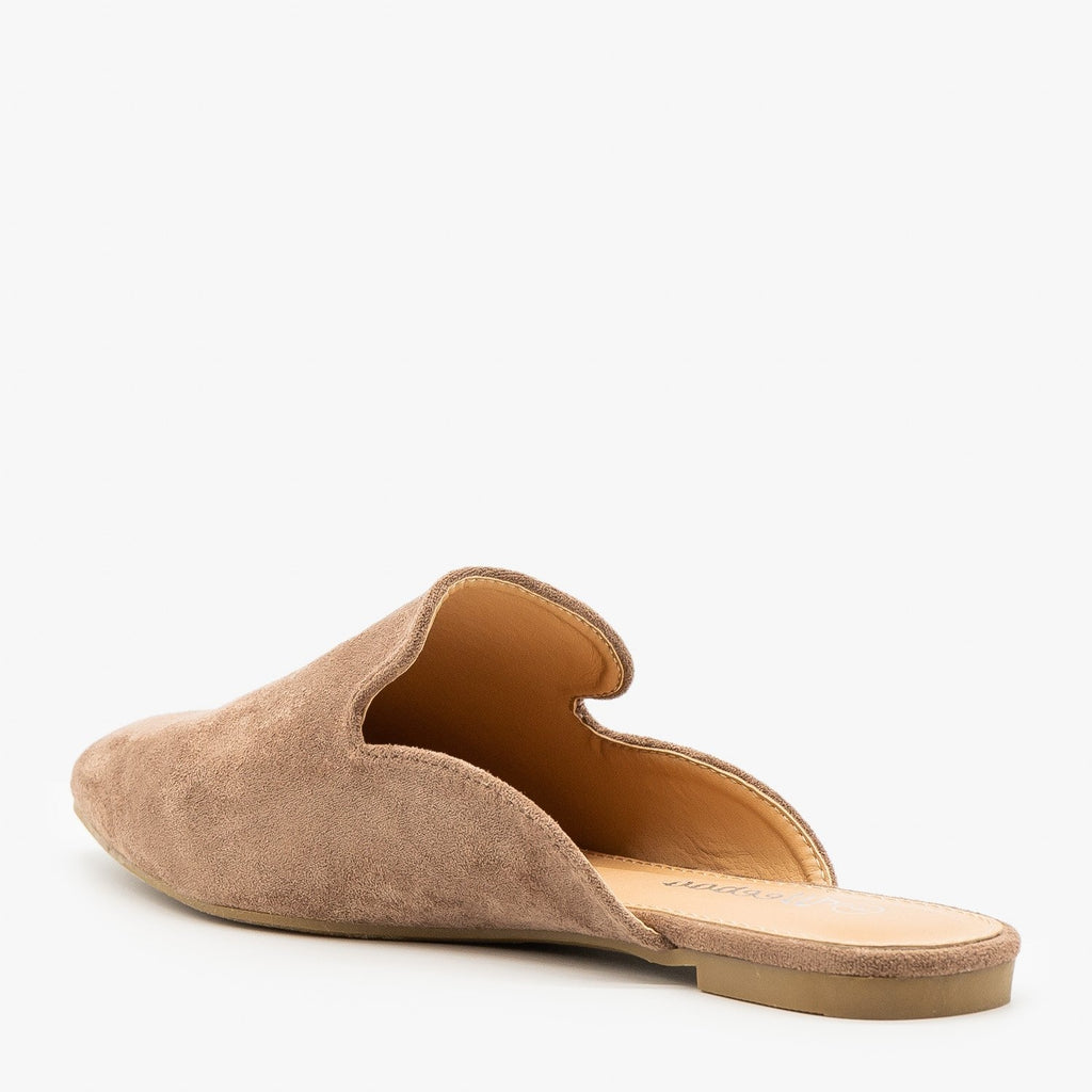 womens suede mules