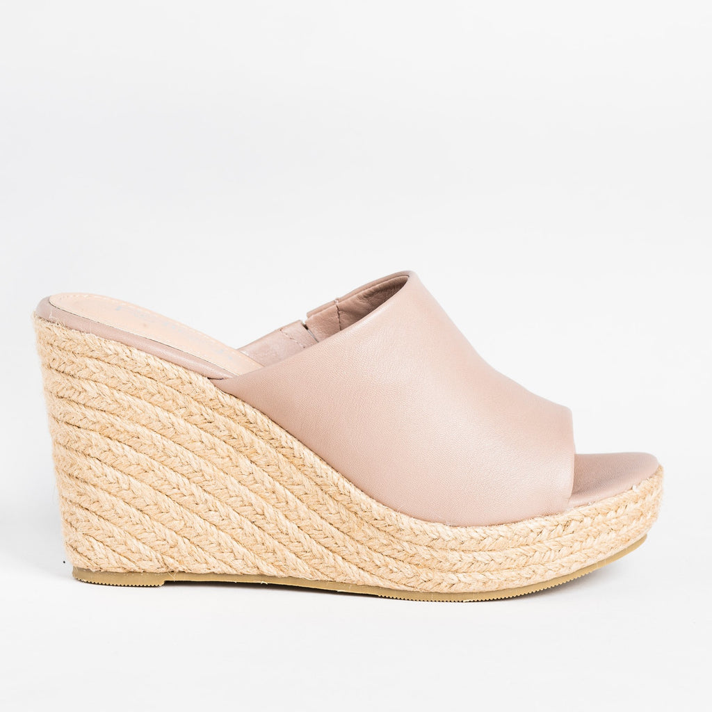 espadrille wedge mule