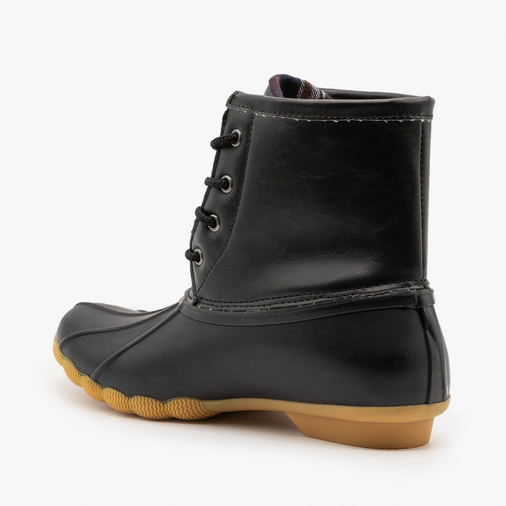 sherpa lined duck boots