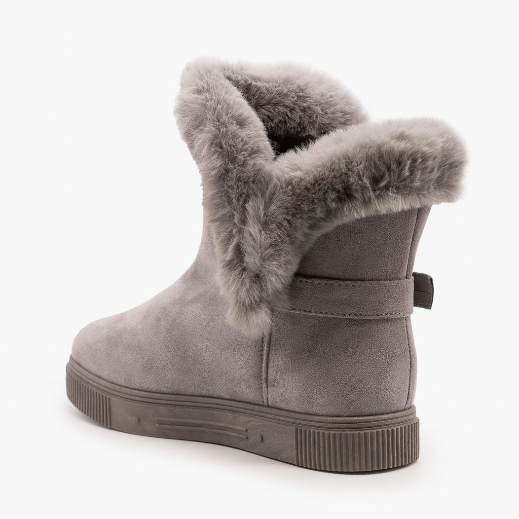 womens booties with fur