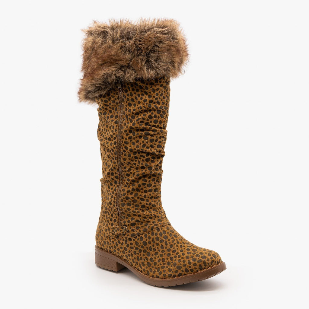 animal fur boots