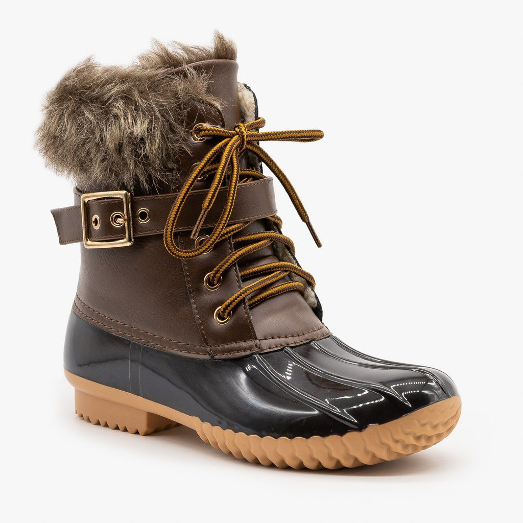 women's duck boots with fur