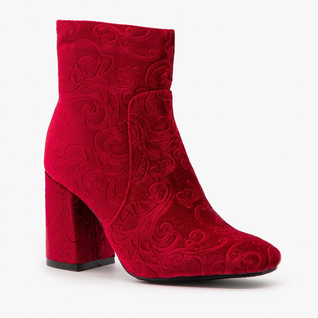 velvet boots womens