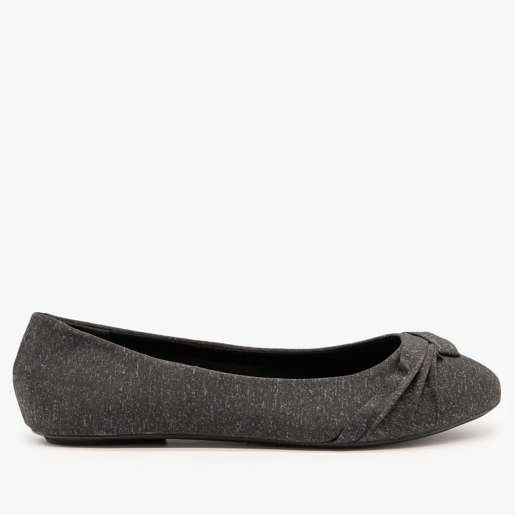 gray ballet shoes