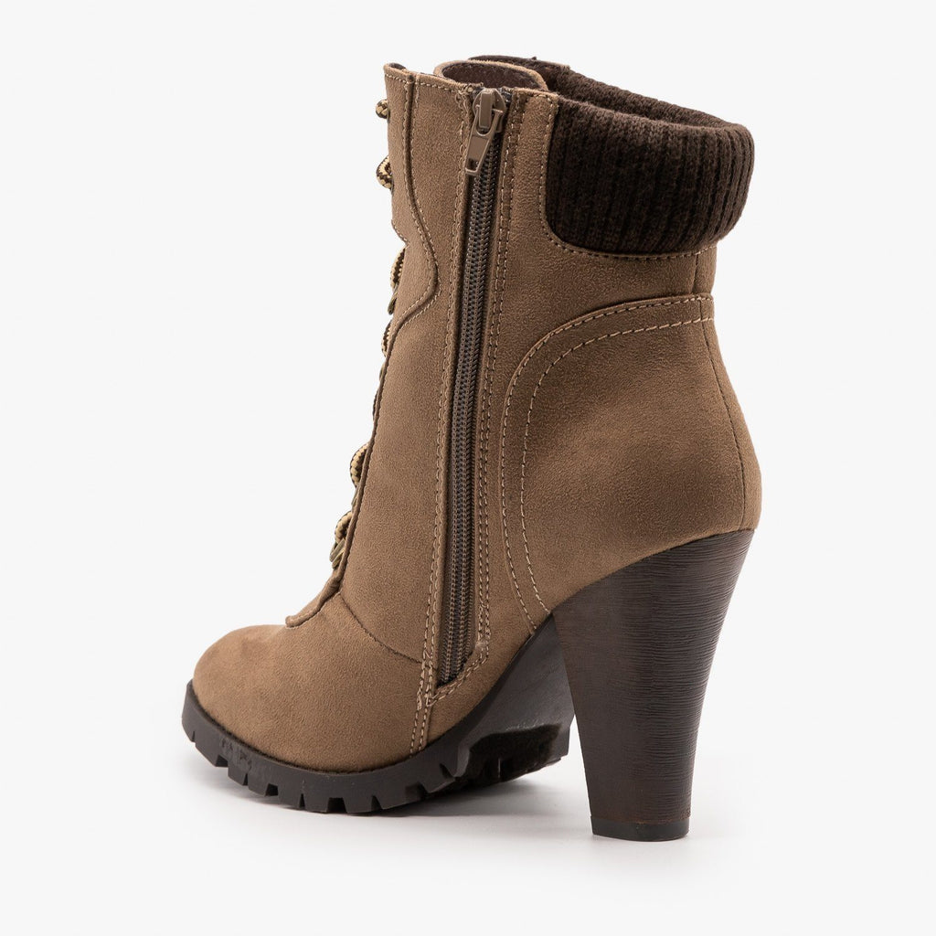 steel toe high heel boots