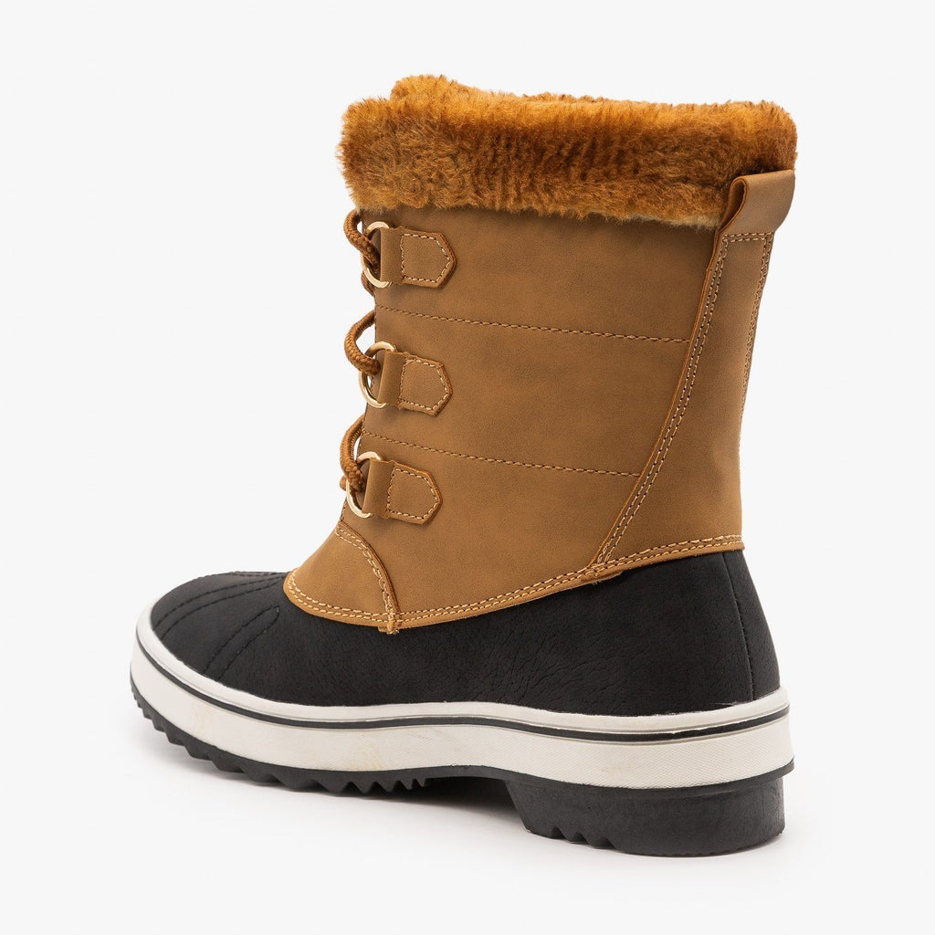 lace up snow boots womens