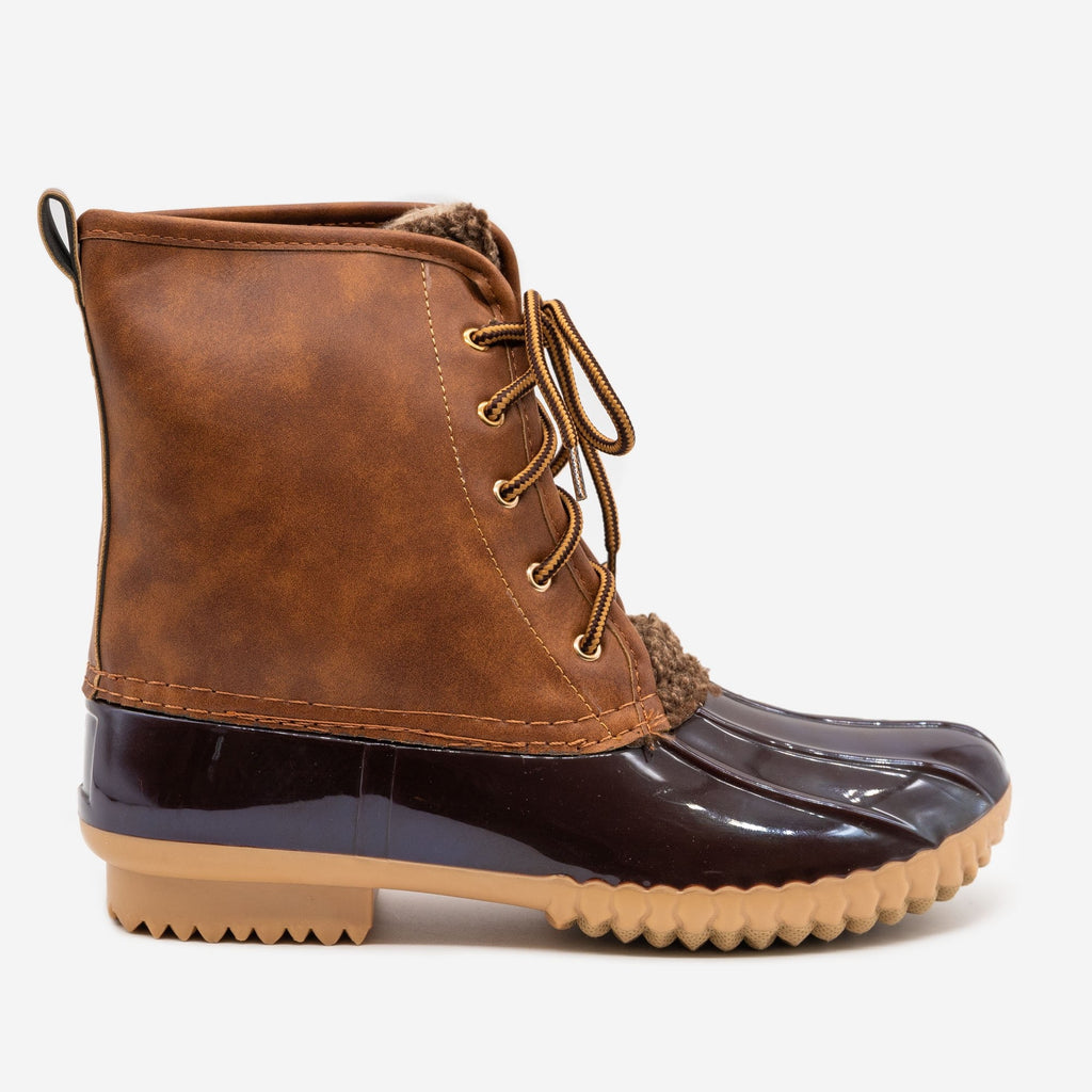 Lace Up Duck Boots - Nature Breeze 