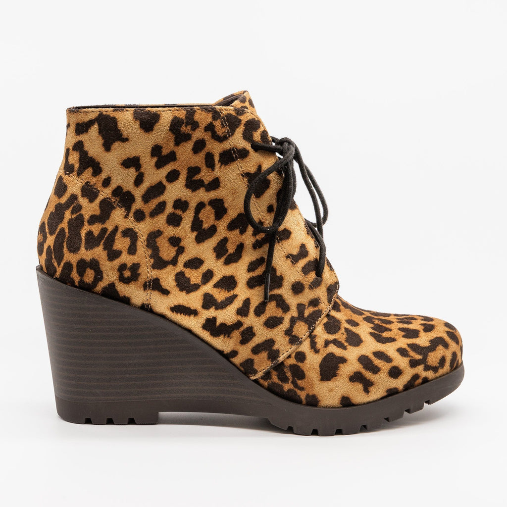 soda leopard booties