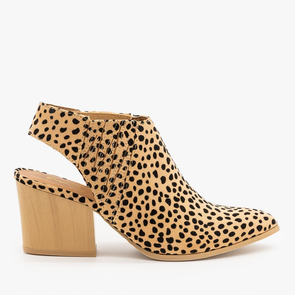 qupid leopard heels