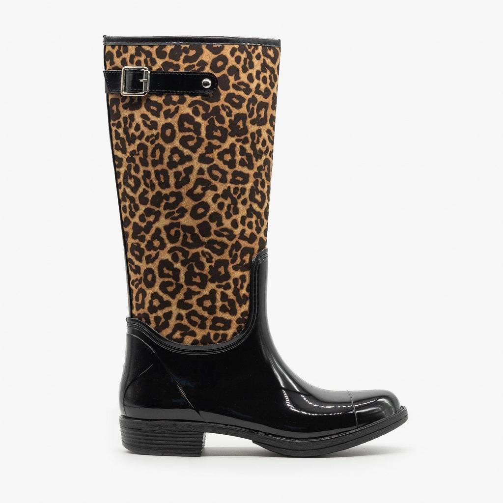 leopard womens boots