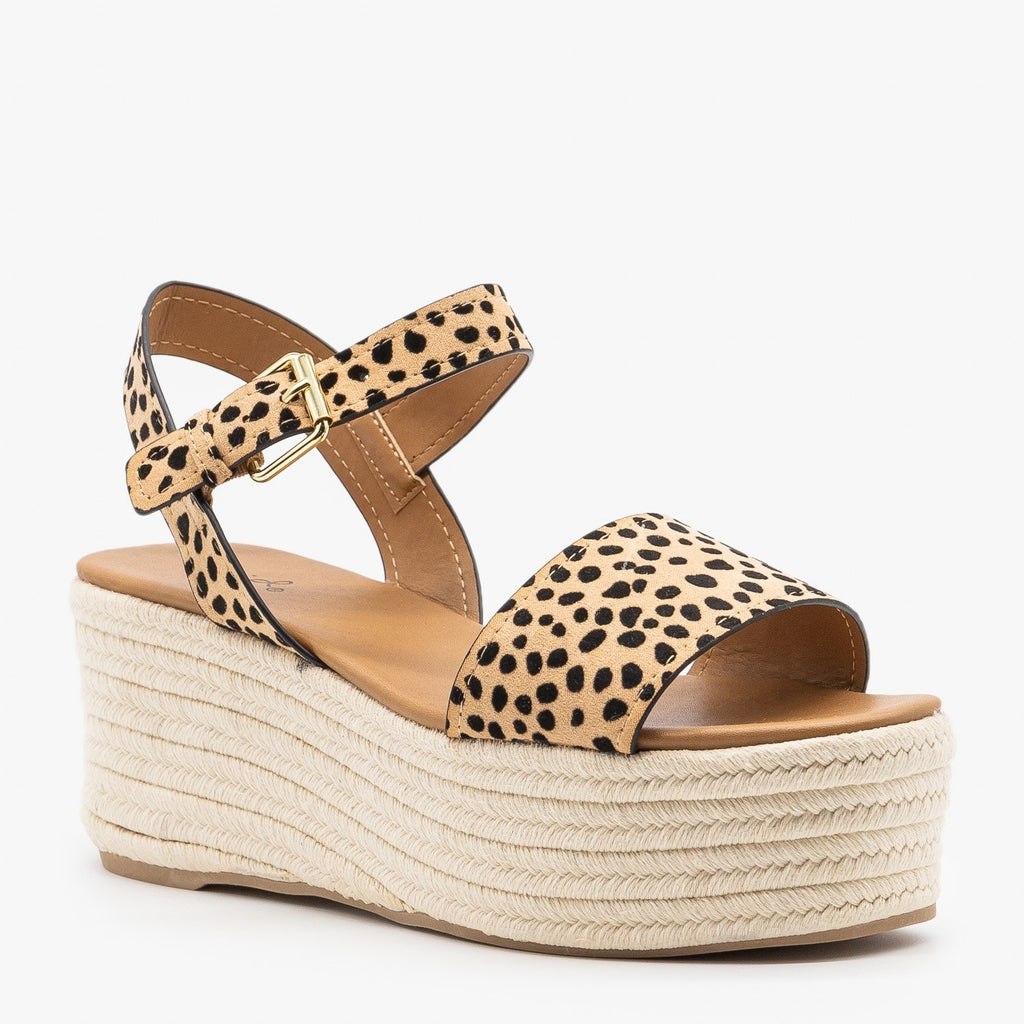 platform cheetah sandals
