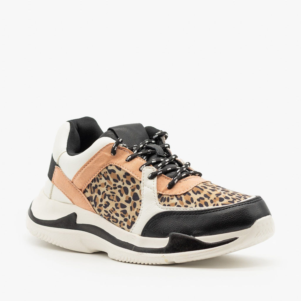qupid cheetah sneakers