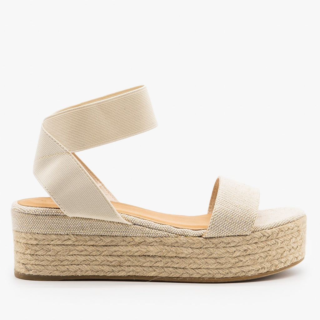 weave platform espadrilles