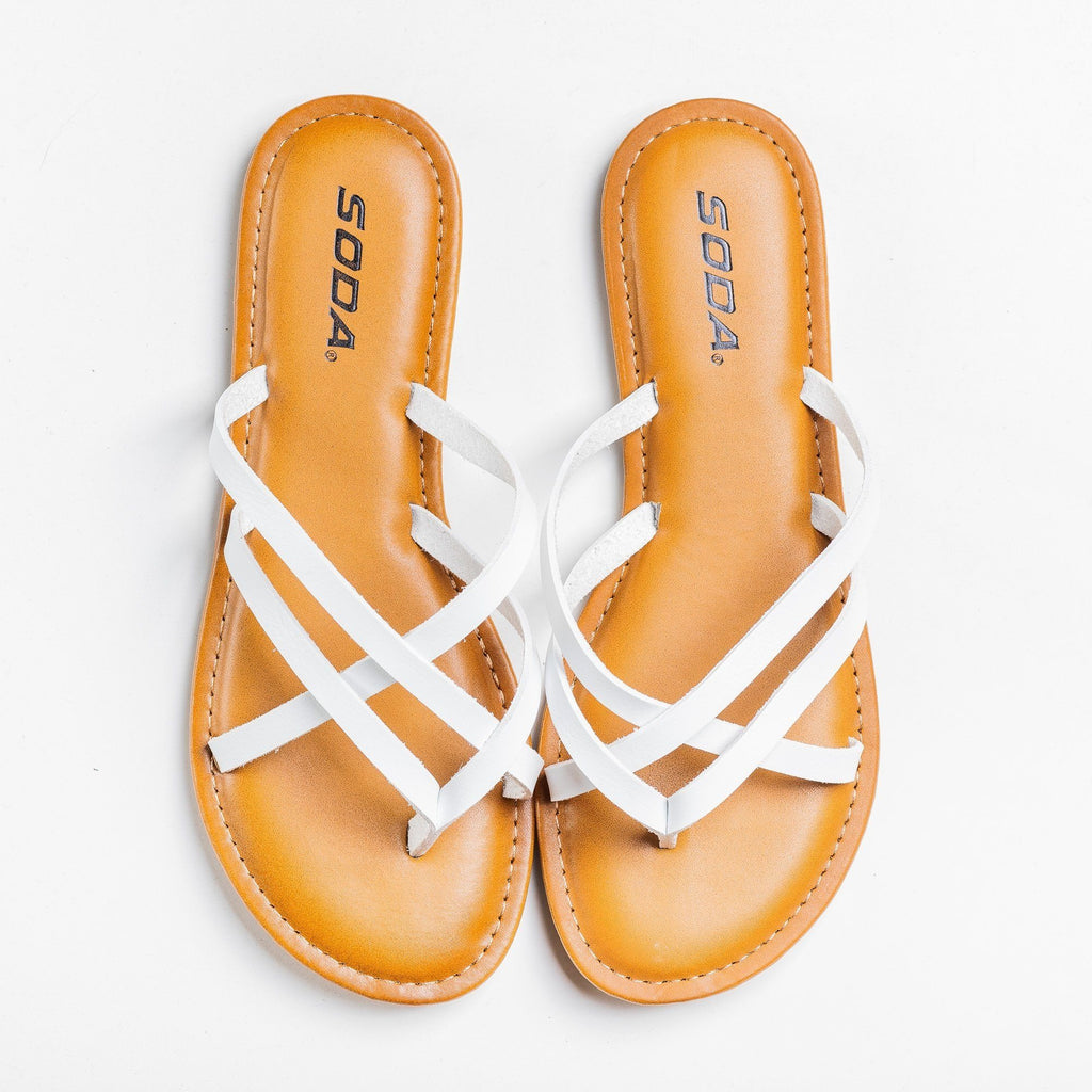 Lovely Criss Cross Slip-On Sandals 